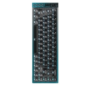 Mechanisch gaming toetsenbord met Aurora groen backlight, 65% layout, magnetische Omega switches, 8K Hz Hall Effect, hot-swappable RGB toetsen.