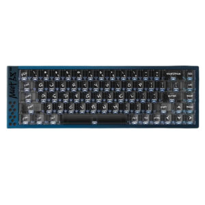 Compact mechanisch gaming toetsenbord met Jewel Blue switches, RGB-verlichting en hot-swap functies, ideaal voor gamers en professionals.