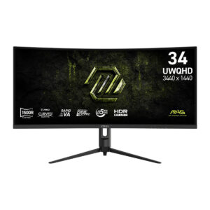 Msi Mag 342cqrf E20 34 Inch 200hz 0.5ms Uwqhd Adaptive Sync Rapid Va Curved Pivot Gaming Monitor 1