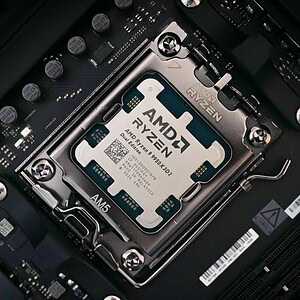 AMD Ryzen CPU geïnstalleerd in een gaming computer.