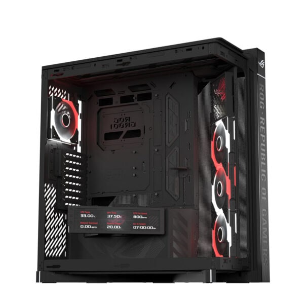 Asus Rog Cronox Gr801 Argb Panoramisch Gehard Glas Lcd Scherm Full Tower E Atx Gaming Behuizing 11