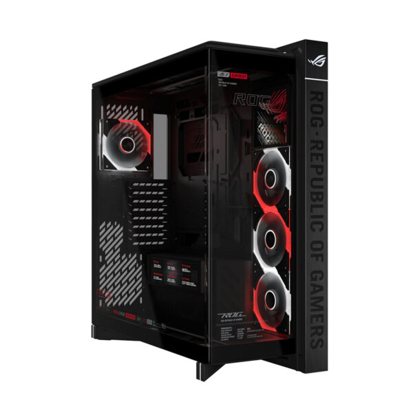Asus Rog Cronox Gr801 Argb Panoramisch Gehard Glas Lcd Scherm Full Tower E Atx Gaming Behuizing 3