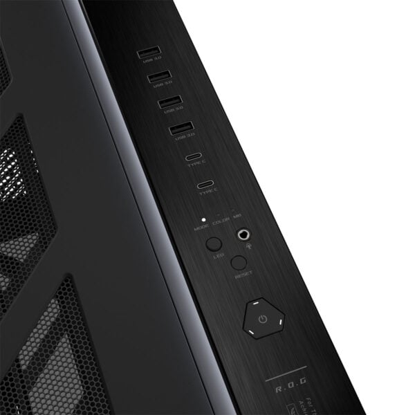 Asus Rog Cronox Gr801 Argb Panoramisch Gehard Glas Lcd Scherm Full Tower E Atx Gaming Behuizing 7