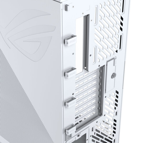 Asus Rog Cronox Gr801 White Edition Argb Panoramisch Gehard Glas Lcd Scherm Full Tower E Atx Gaming Behuizing 19