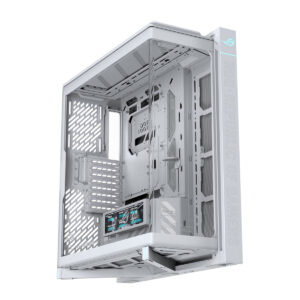 Asus Rog Cronox Gr801 White Edition Argb Panoramisch Gehard Glas Lcd Scherm Full Tower E Atx Gaming Behuizing 2