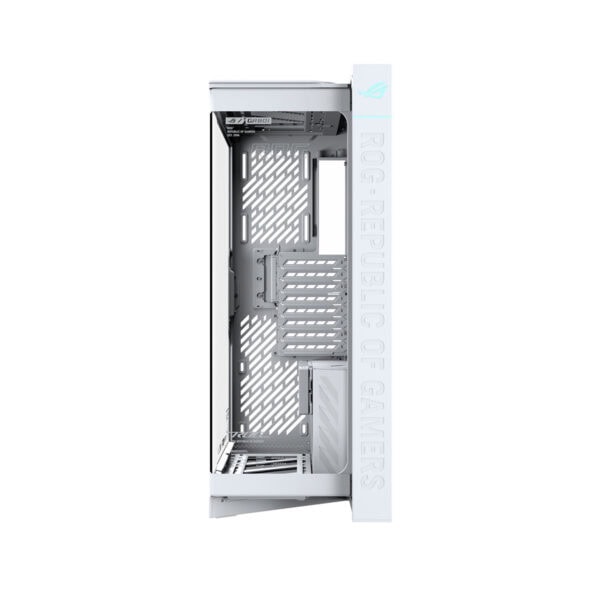 Asus Rog Cronox Gr801 White Edition Argb Panoramisch Gehard Glas Lcd Scherm Full Tower E Atx Gaming Behuizing 5