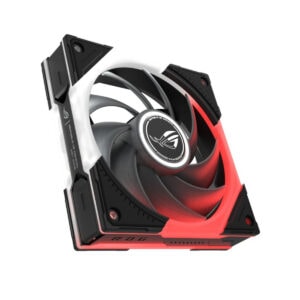 ROG Eurux GR120 ARGB ventilator voor gaming PC's, 120mm, met kleurrijke LED-verlichting en geavanceerde koelprestaties.