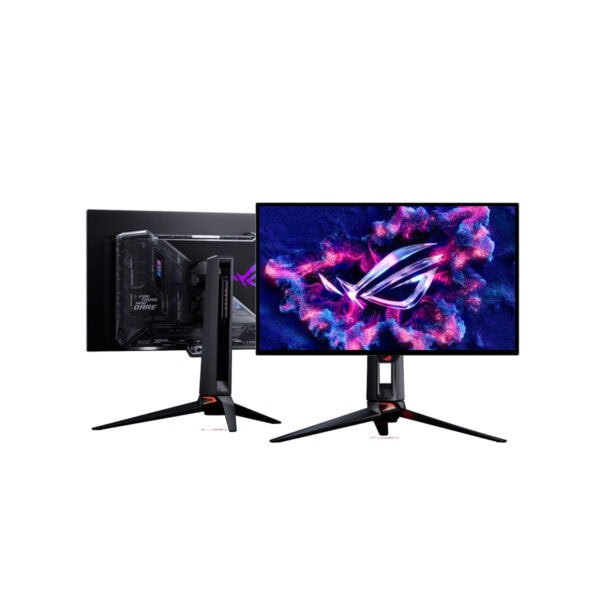 De ASUS ROG Swift OLED PG27UCWM 27 inch gaming monitor met 4K UHD resolutie en 480Hz verversingssnelheid, ideaal voor professionele gamers en content creators.