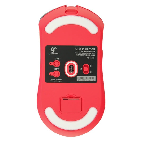 Gameraider Gr3 Pro Max Crimson Flame Pixart 3950 Sensor Draadloze Gaming Muis 4