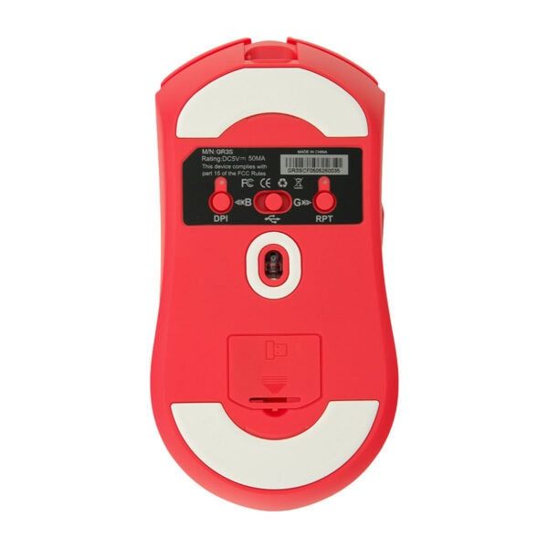 Gameraider Gr3s Crimson Flame Pixart 3395 Sensor Draadloze Gaming Muis 4