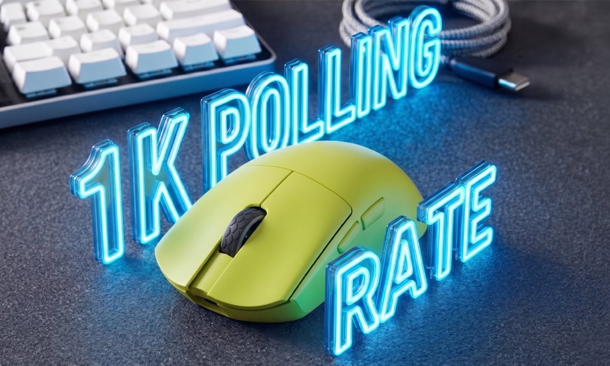 Directe respons met 1 KHz Polling Rate