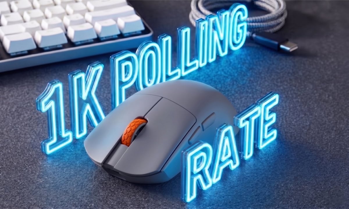 Directe respons met 1 KHz Polling Rate