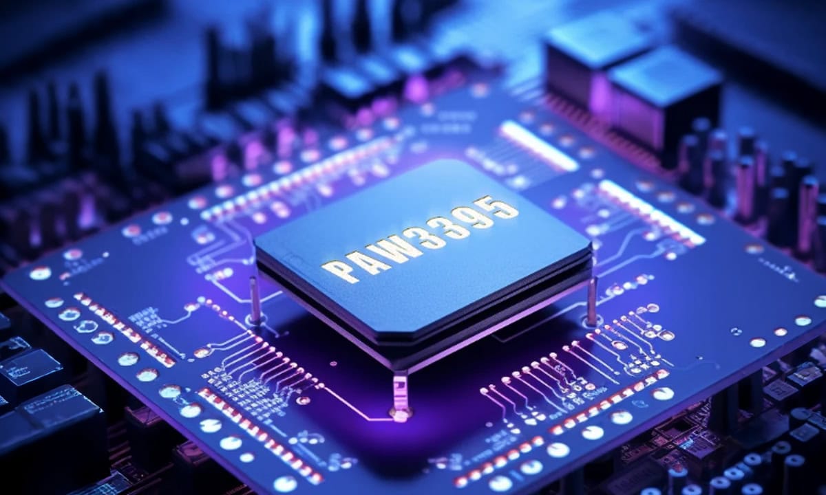 PAW3395-sensor: volledige precisie met 26.000 DPI en 650 IPS