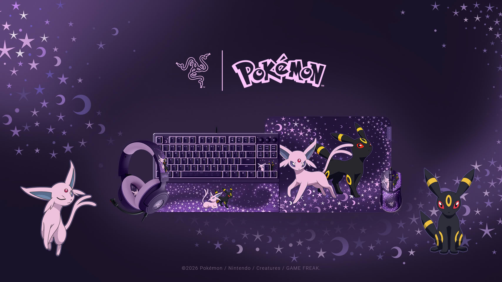 Razer Lanceert Espeon & Umbreon Gaming Collectie: Perfect Voor Pokémon Fans!