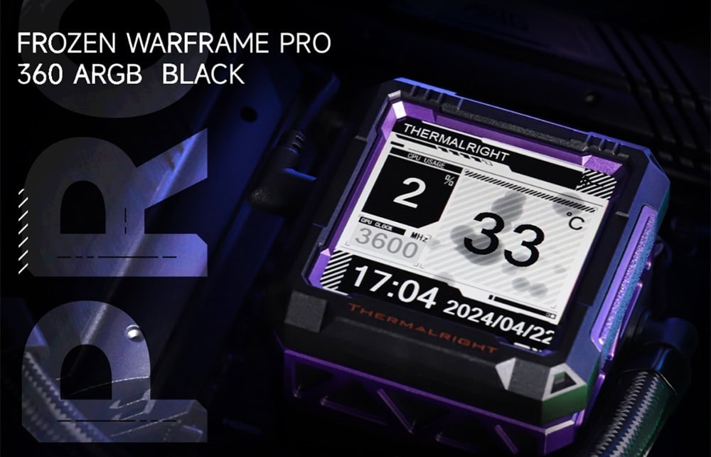 Thermalright Frozen Warframe Pro 360 Black Argb Vloeistofkoeler H1