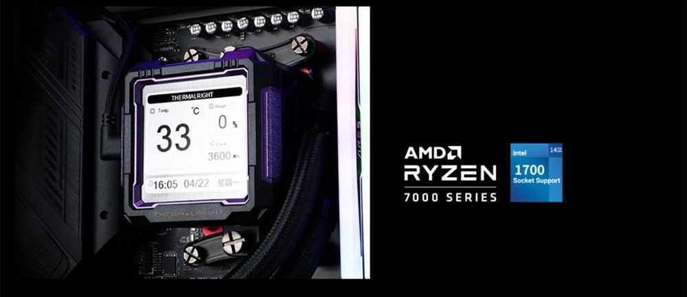 Thermalright Frozen Warframe Pro 360 Black Argb Vloeistofkoeler H2
