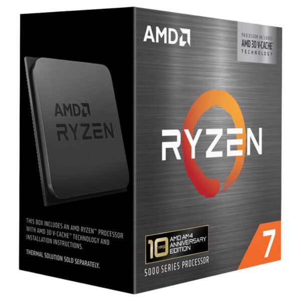Amd Ryzen 7 5800x3d 10th Anniversary Edition 4.5ghz 96mb Cache 8 Core Am4 7nm Processor 3