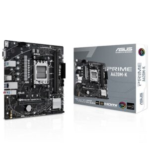 Asus Prime A620m K 6400mhz (oc) Ddr5 Socket Am5 M.2 Hdmi Vga Matx Moederbord 1