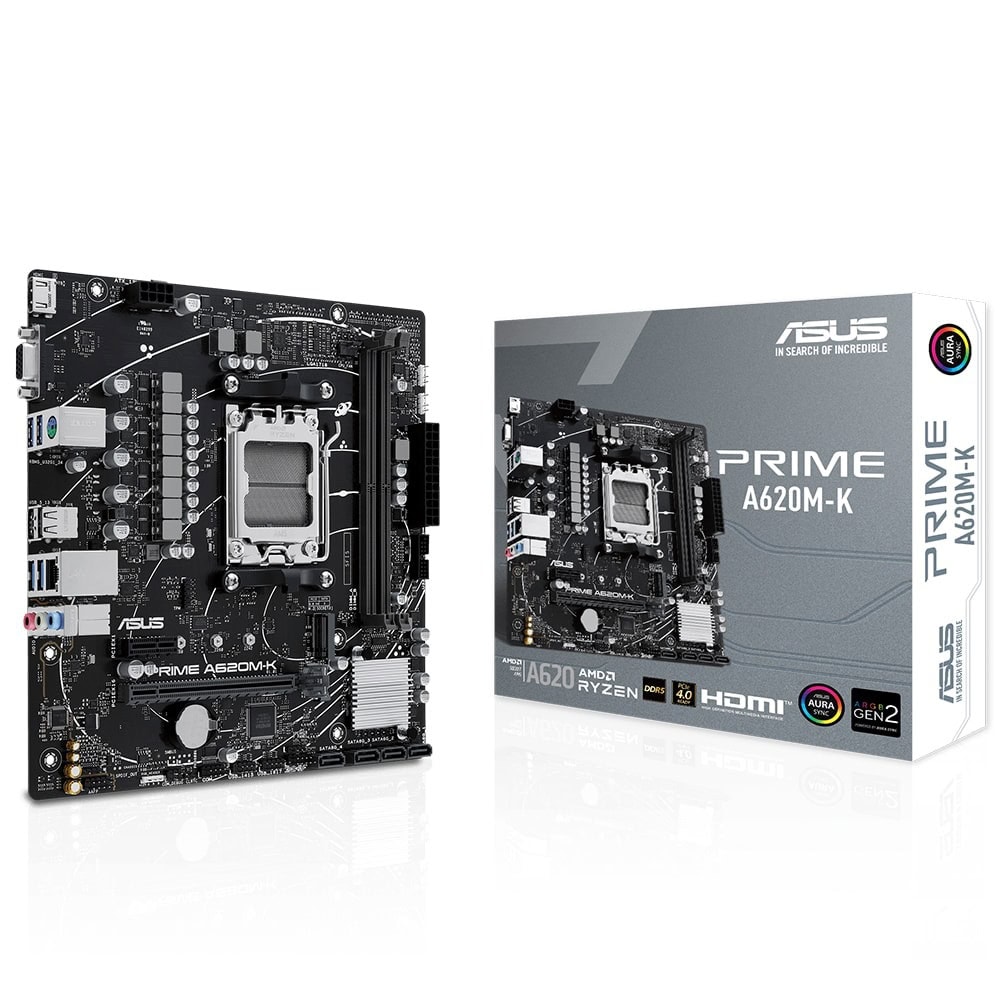 Asus Prime A620m K 6400mhz (oc) Ddr5 Socket Am5 M.2 Hdmi Vga Matx Moederbord 1