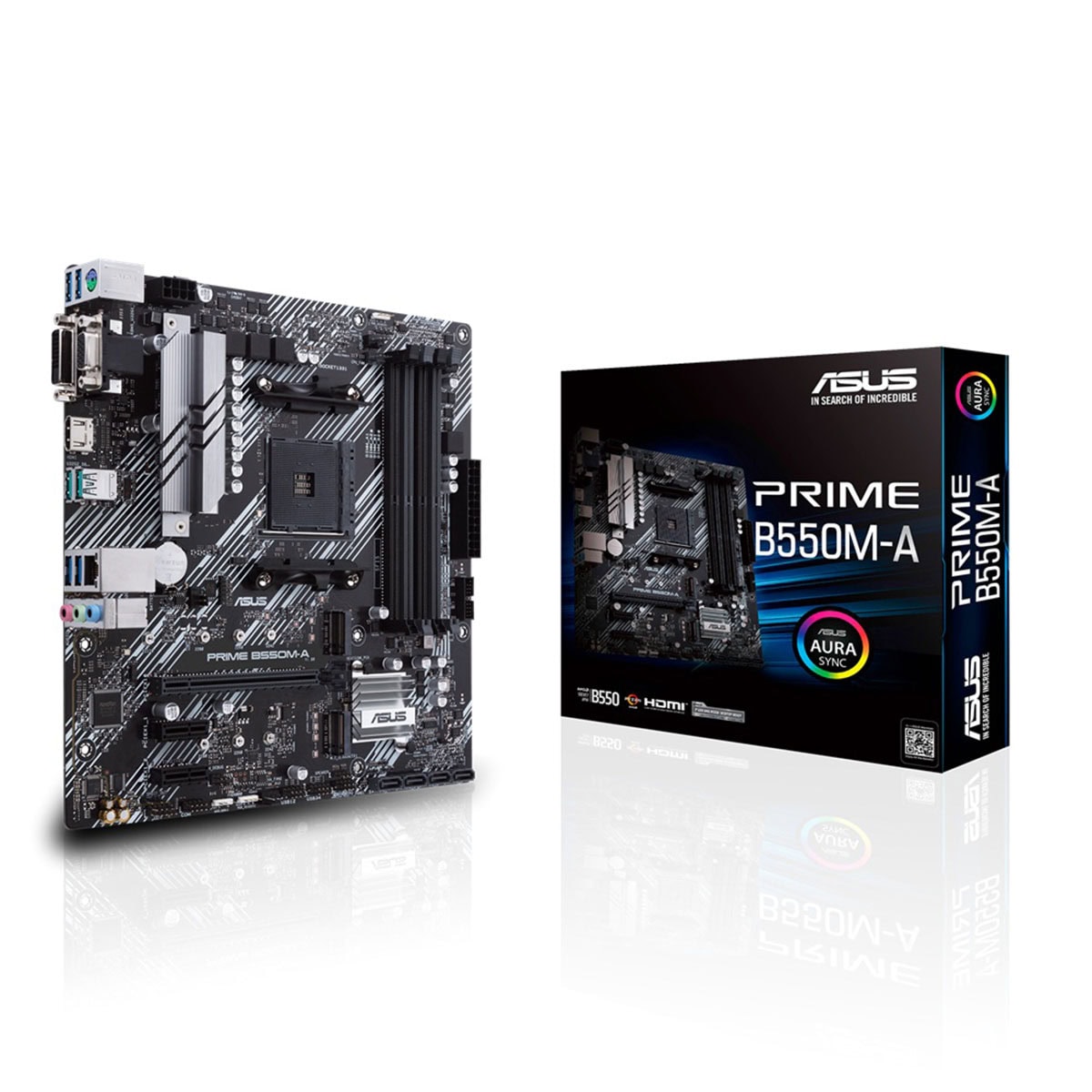 Asus Prime B550m A 4600mhz(oc) Ddr4 Socket Am4 M.2 Matx Moederbord 1