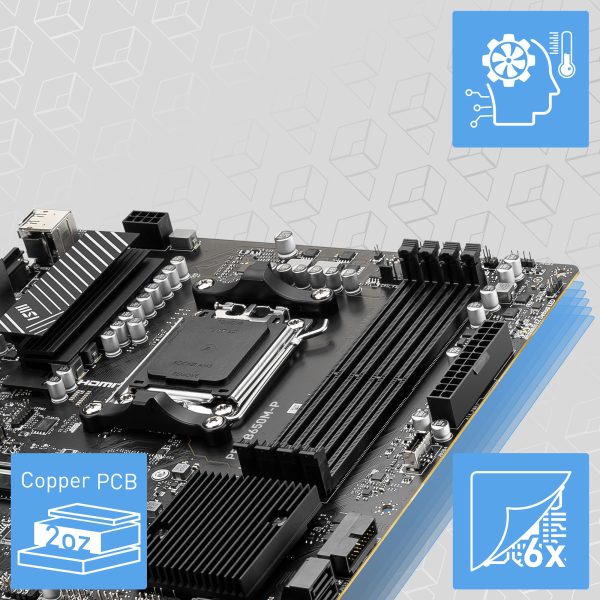 MSI PRO B650M-P Motherboard – Supports AMD Ryzen 7000 processors