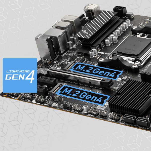 MSI PRO B650M-P Motherboard – REINFORCED PCI-E 4.0 X16 SLOT