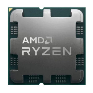 AMD Ryzen 7 5700G desktop processor image, AM4 socket, 8-core CPU with integrated graphics, showing metallic heat spreader.