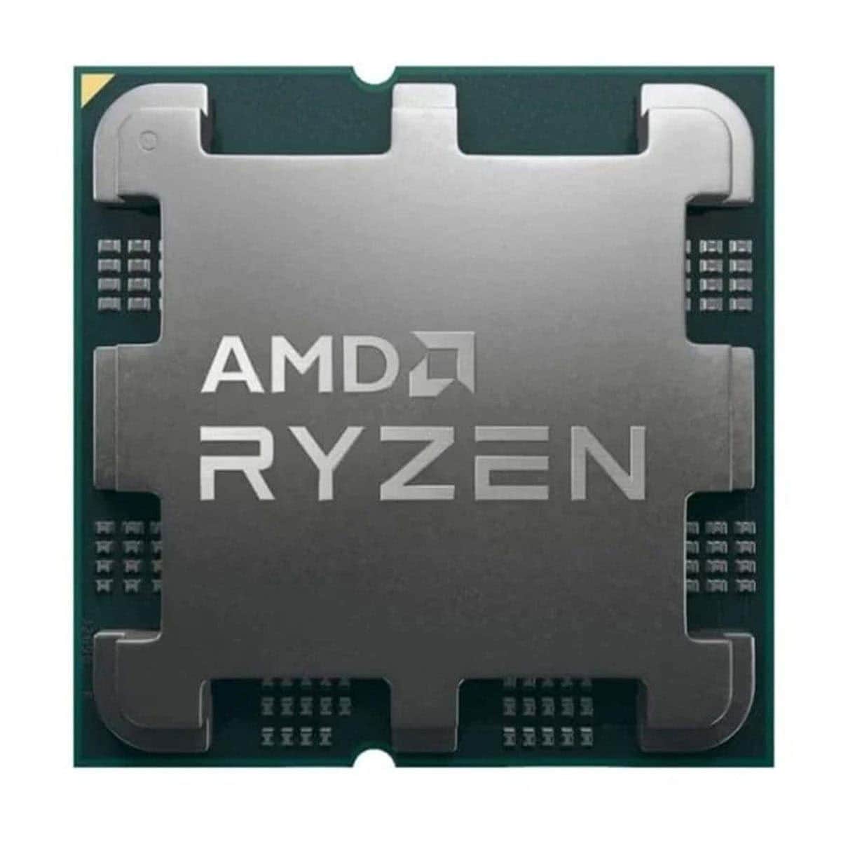 AMD Ryzen 7 5700G desktop processor image, AM4 socket, 8-core CPU with integrated graphics, showing metallic heat spreader.