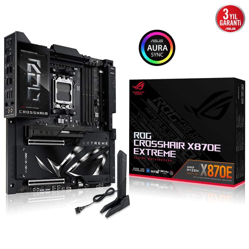 Asus Rog Crosshair X870e Extreme 9000mhz Oc Ddr5 Soket Am5 M 2 Hdmi Type C E Atx Anakart 2.jpg
