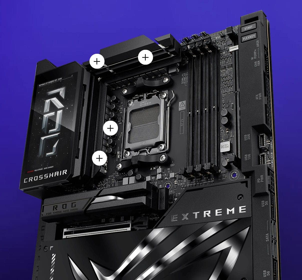 ROG CROSSHAIR X870E EXTREME asus-rog-crosshair-x870e-extreme-9000mhz-oc-ddr5-soket-am5-m-2-hdmi-type-c-e-atx-anakart