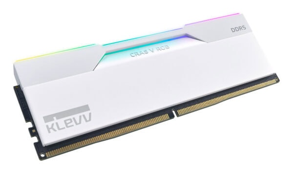 KLEVV Cras V RGB 64GB (2x32GB) 6400MHz CL32 INTEL XMP 3.0 – AMD EXPO DDR5 Heatsink Briljant Wit Ram (KD5BGUA80-64A320J) - Afbeelding 5