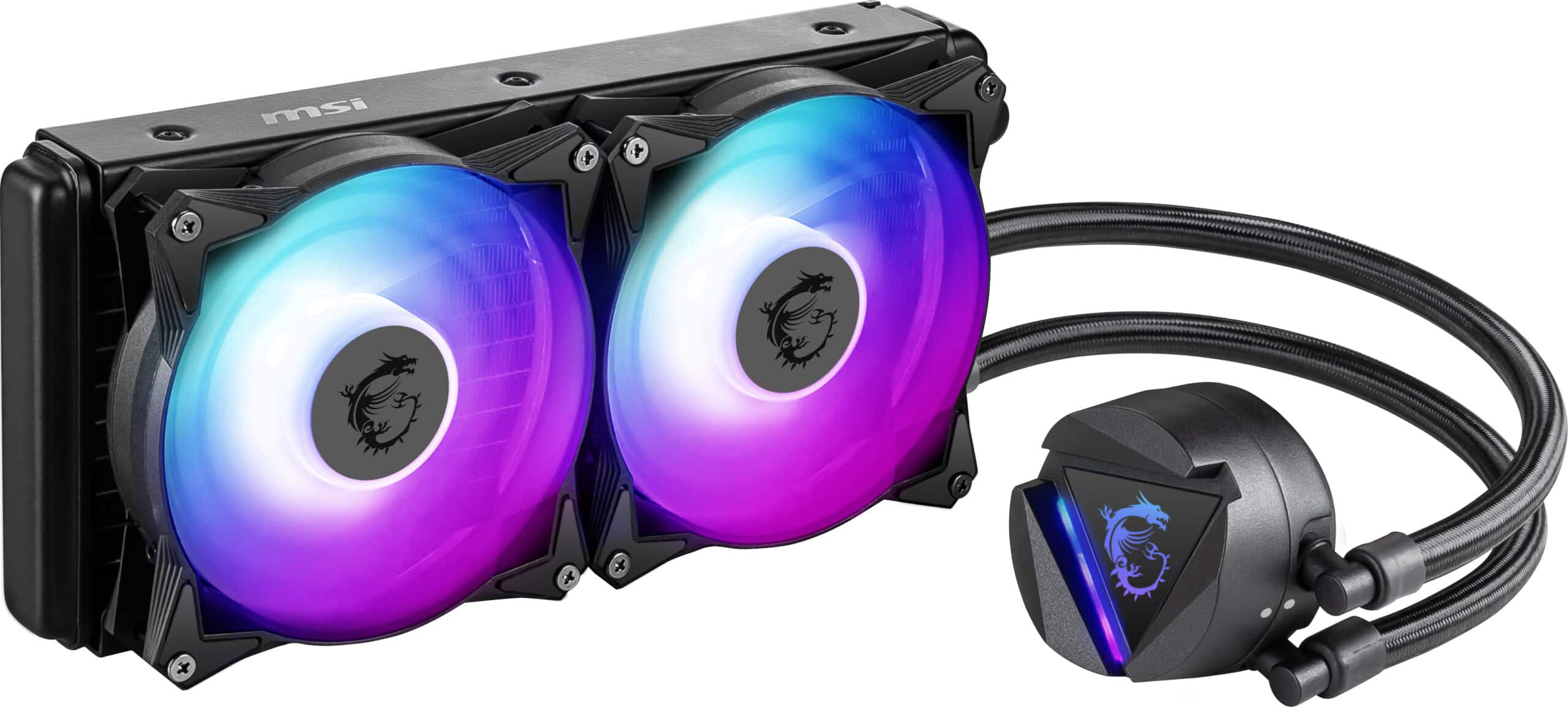 MSI MAG CoreLiquid 240R V2 2x120mm ARGB Ventilator CPU Waterkoeler - Afbeelding 2